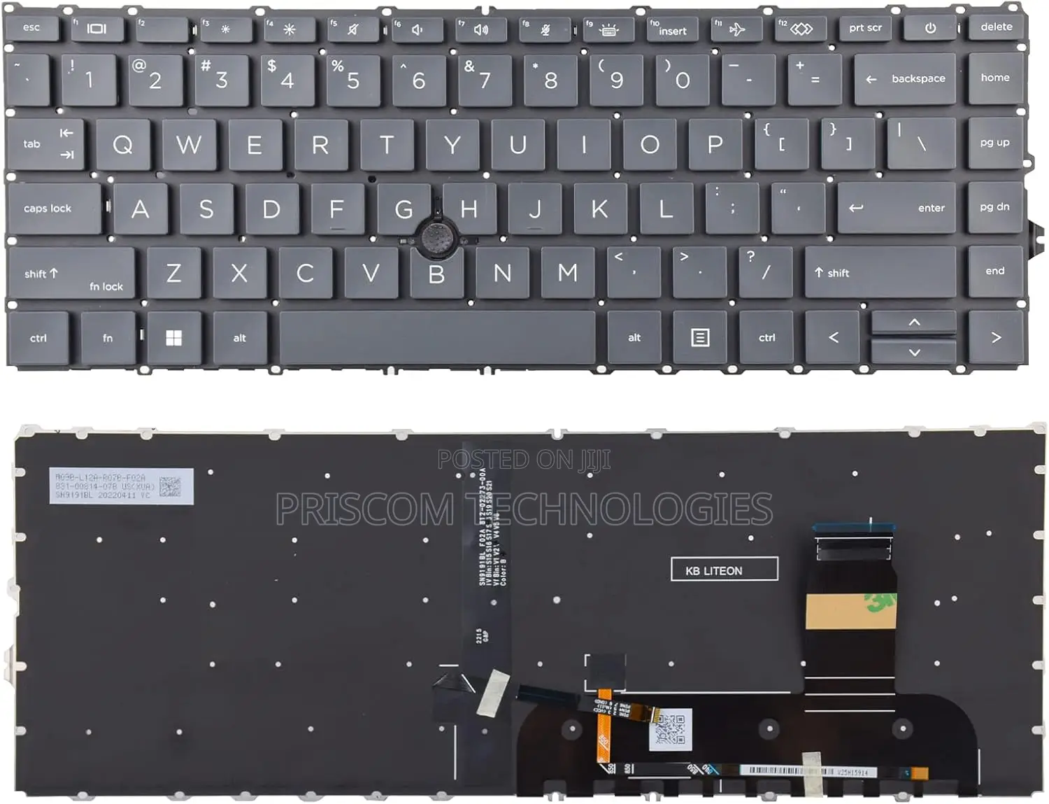 840 G7 Backlit Keyboard for HP Elite Book 845 G8, 745 G7 G8