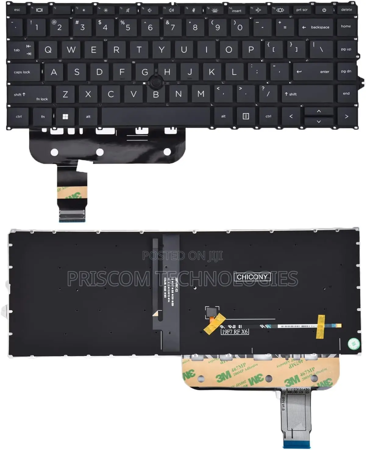 840 G7 Backlit Keyboard for HP Elite Book 845 G8, 745 G7 G8
