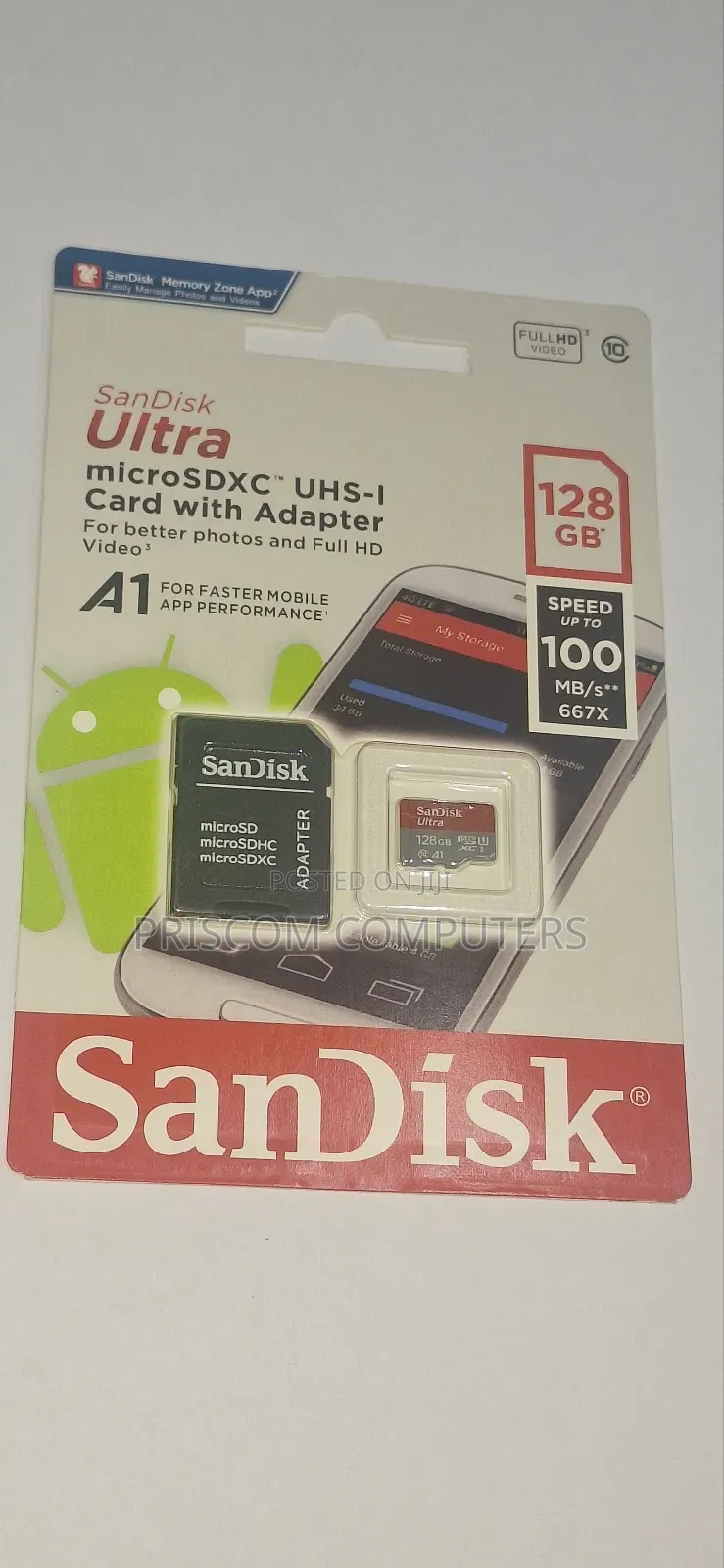 128GB Memory Card Microsd Card With Memory Reader Adapter
