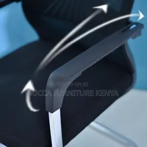 Office Chairs: Ergonomic Black Upholstered Visitor Chair