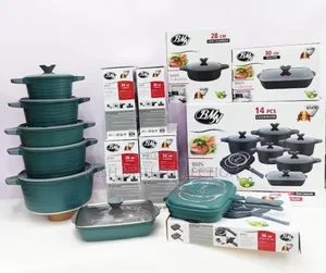 *14pcs BMN Granite Cookware Set With a Grillpan