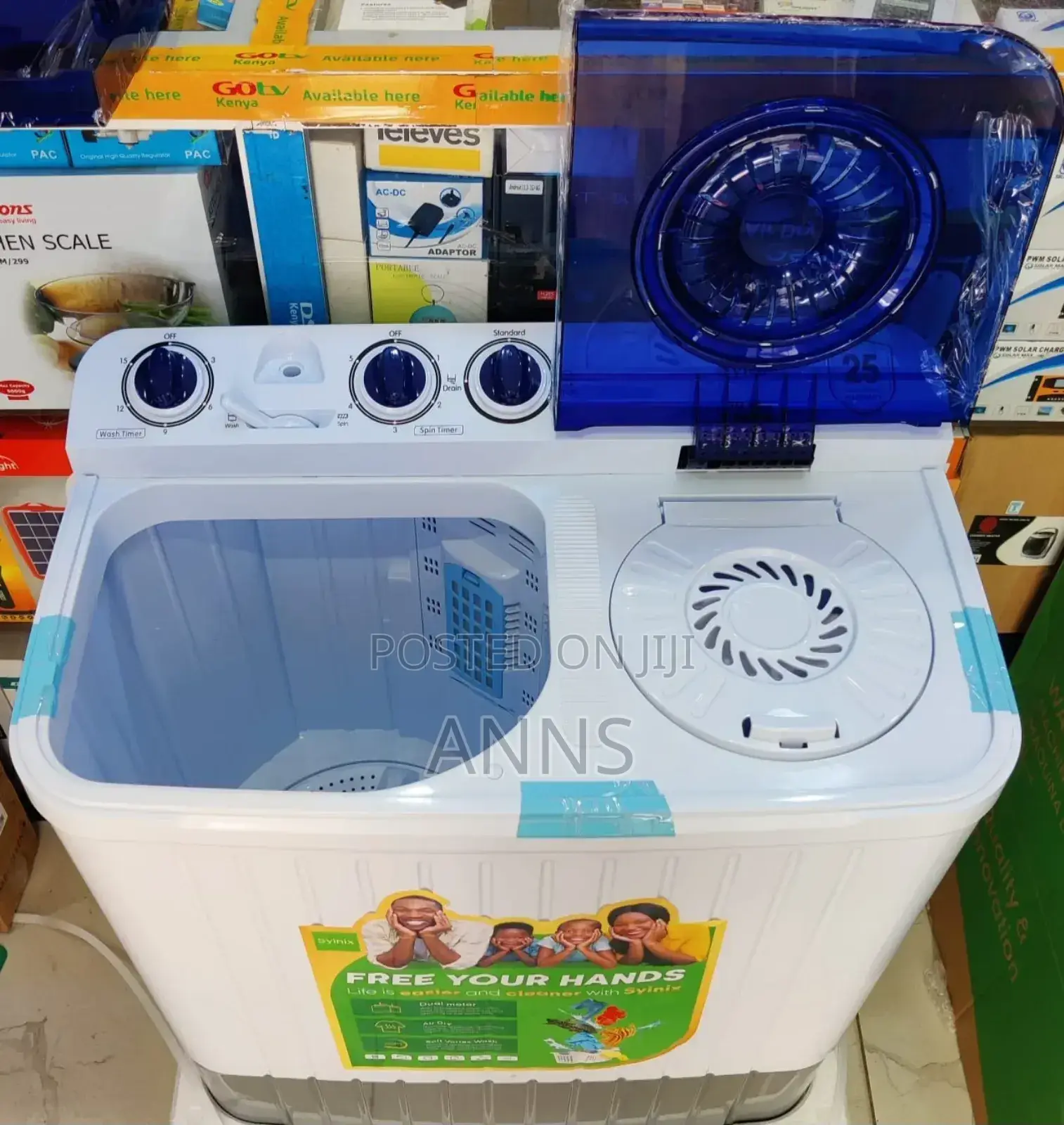 Syinix 10kgs~ Twin Tub ( Wash and Spin - Air Dry ) Washer