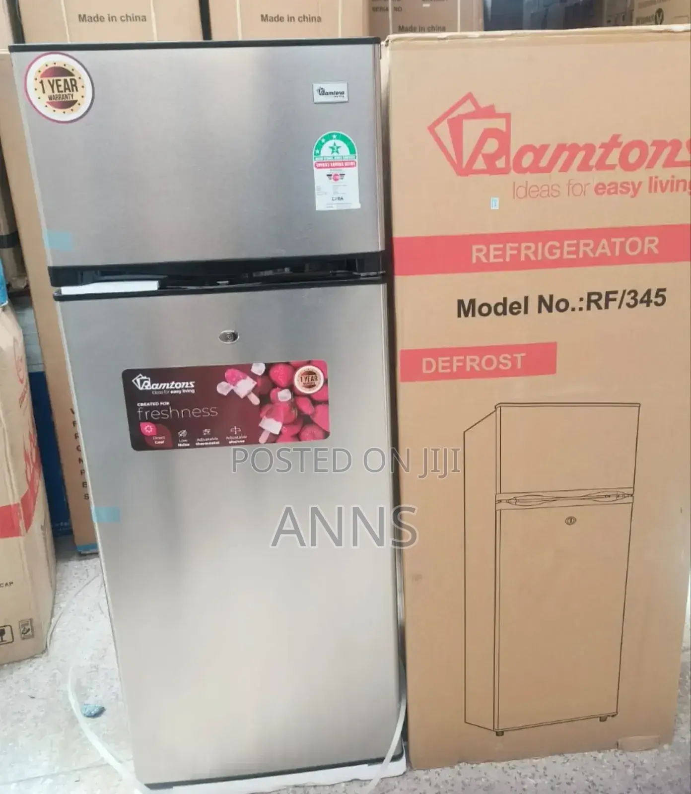 Ramtons 204L ~ RF/345 Double Door Refrigerator