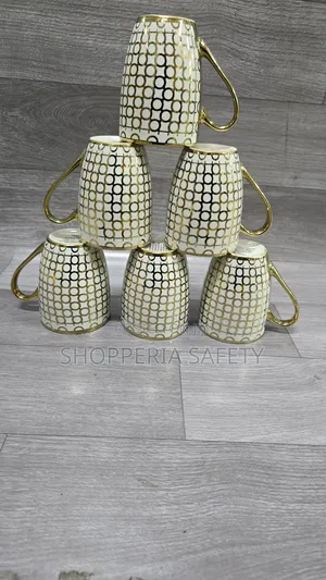 Anchor GoldClassy Mugs With Gold Decor