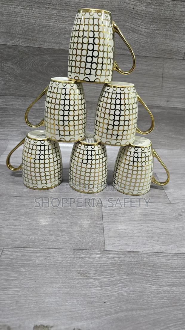Anchor GoldClassy Mugs With Gold Decor