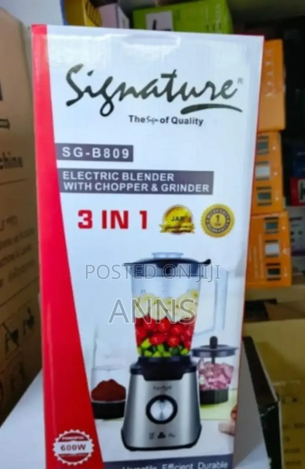 Signature 3 in 1 Blender With Grinder and Chopper