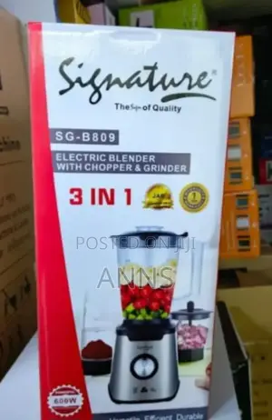 Signature 3 in 1 Blender With Grinder and Chopper
