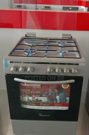 Ramtons 60/60 Free Standing -3gas+1 Electric Cooker