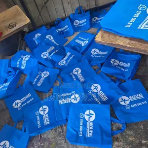 Blue Reusable Bags Printing