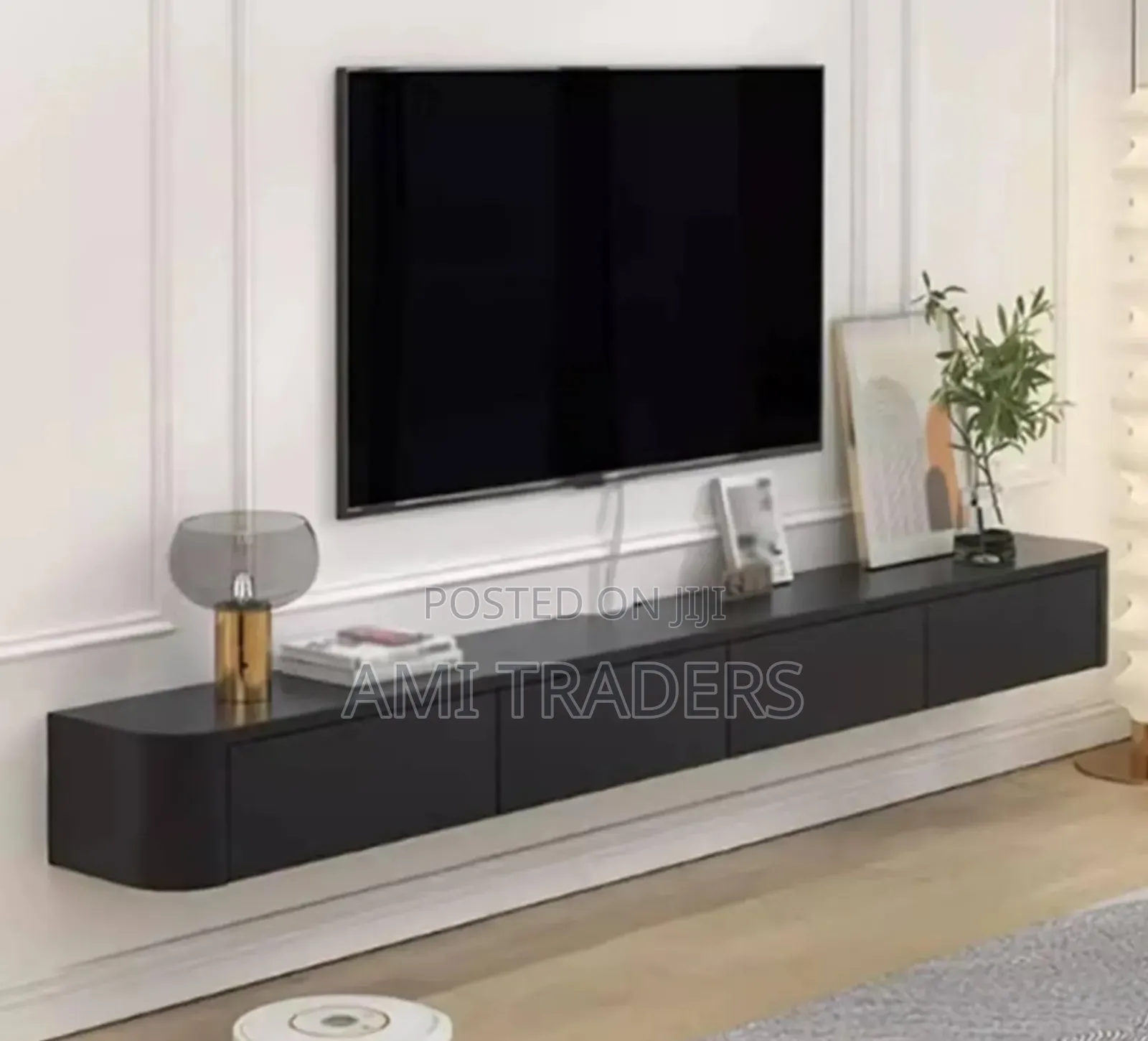 Black Floating Tv Stand 8ft