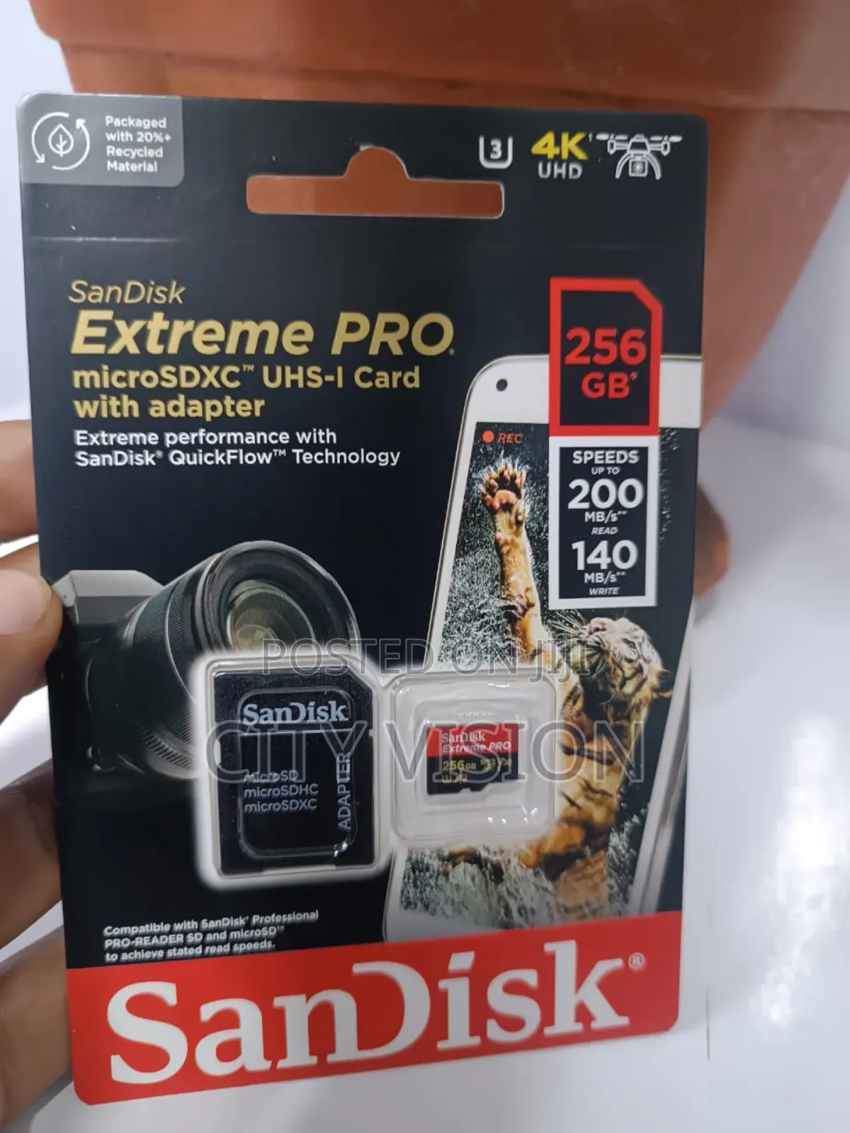 Sandisk Extreme Pro Microsdxc Uhs-I With Adapter 256gb