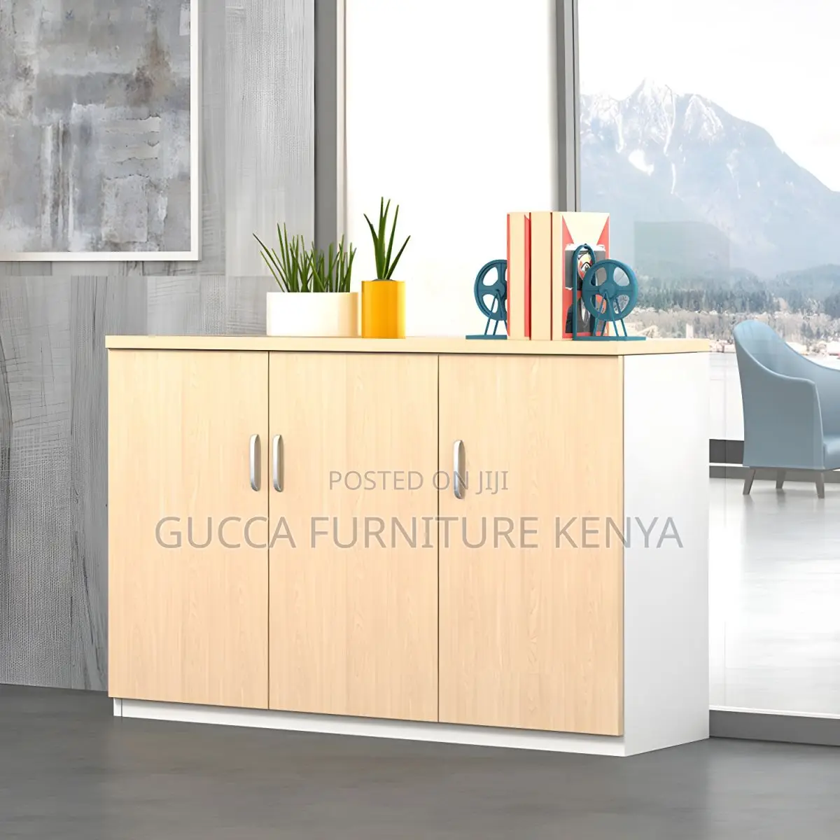 Cabinets: Credenza Wooden Frame Lateral Filing Cabinet