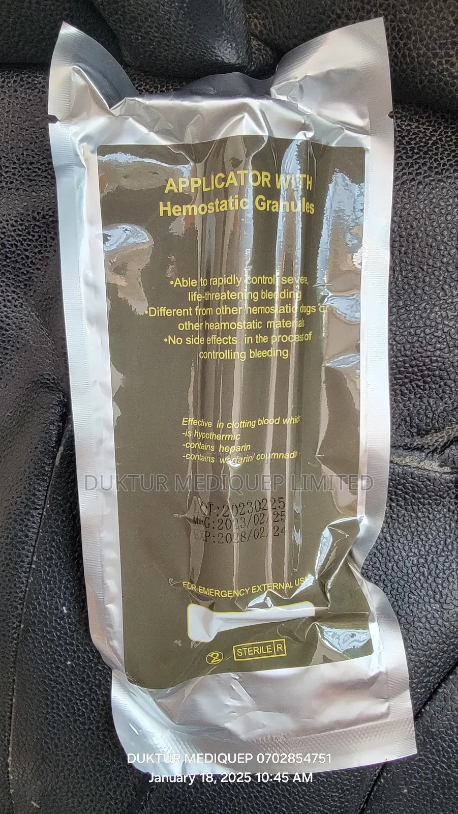 Chitosan Hemostatic Injection