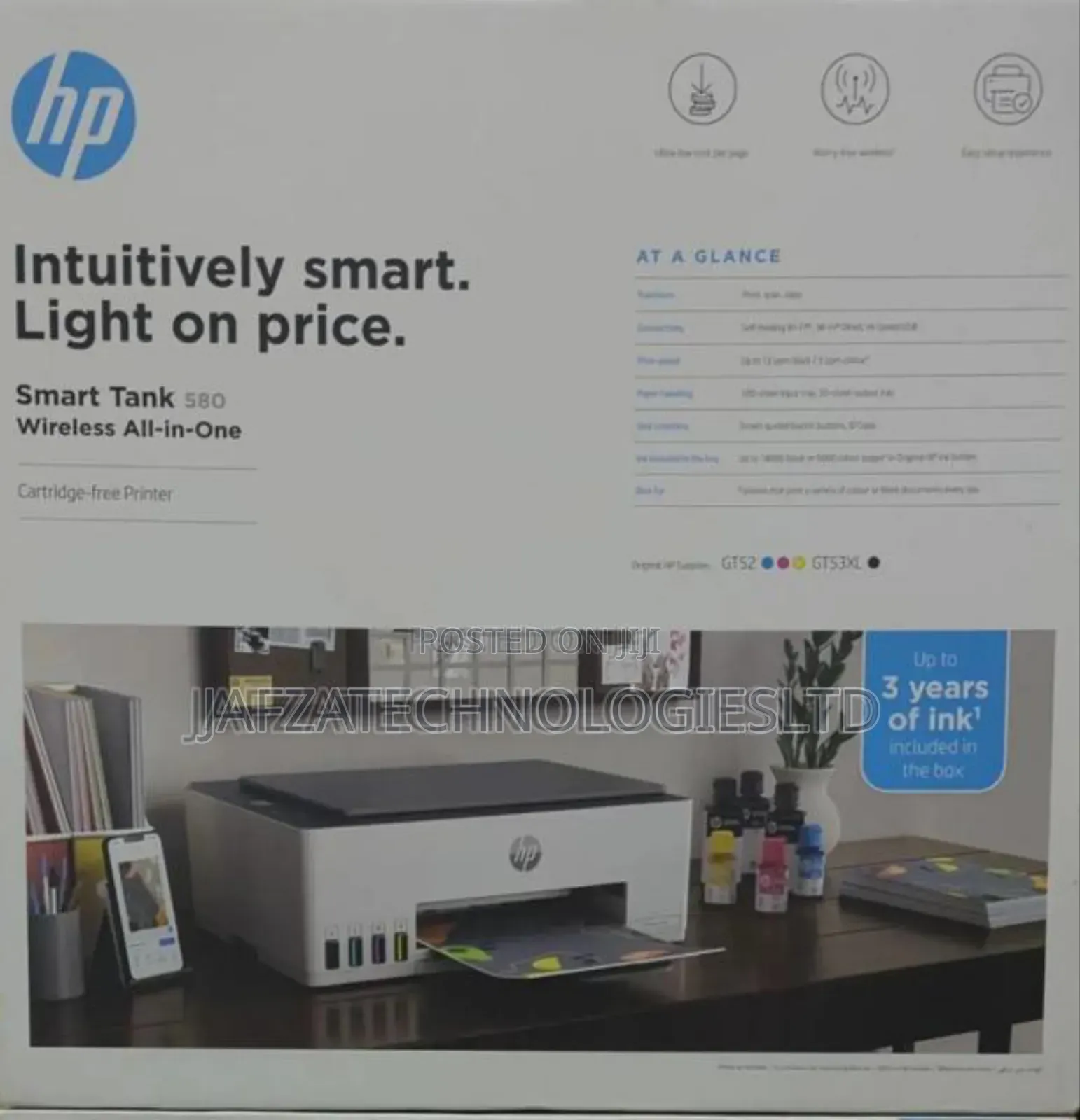 HP Smart Tank 580 Wireless All in One/Hp Inktank