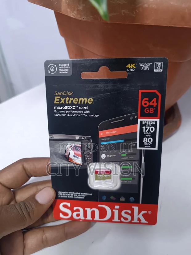 Sandisk Extreme 64gb Micro SD Card Available - main view