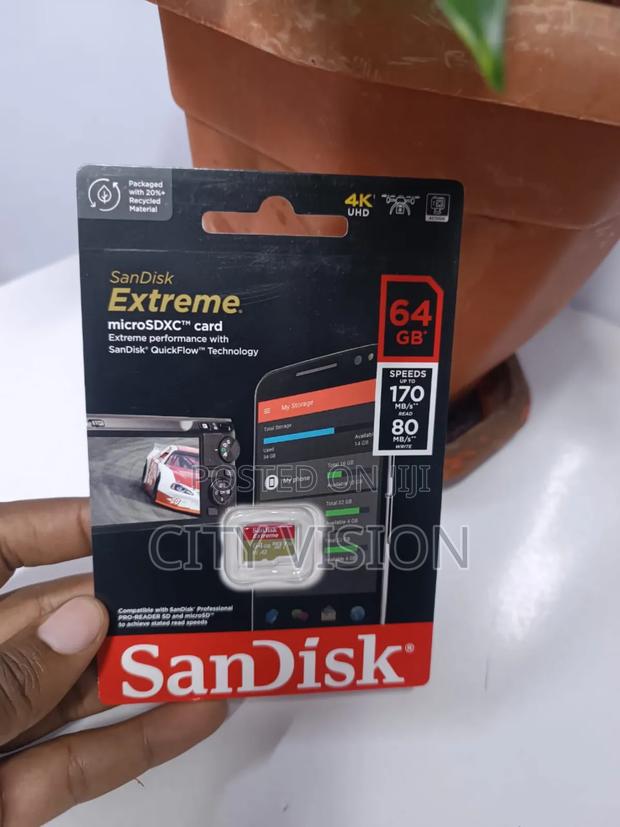Sandisk Extreme 64gb Micro SD Card Available - thumbnail 2