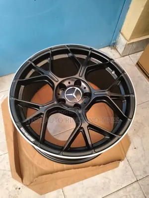 AMG Black and Silver Line Mercedes Benz 18 Inch Rims Set