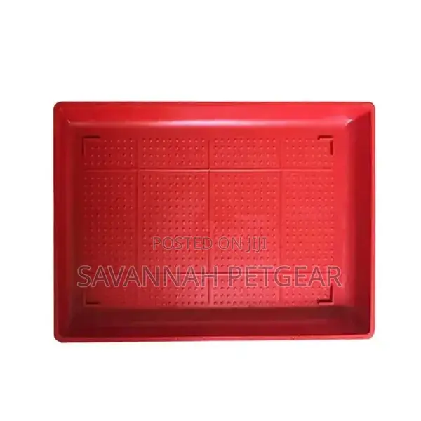 Red Color Plastic Poultry Chick Feeders Broiler Feeding Tray