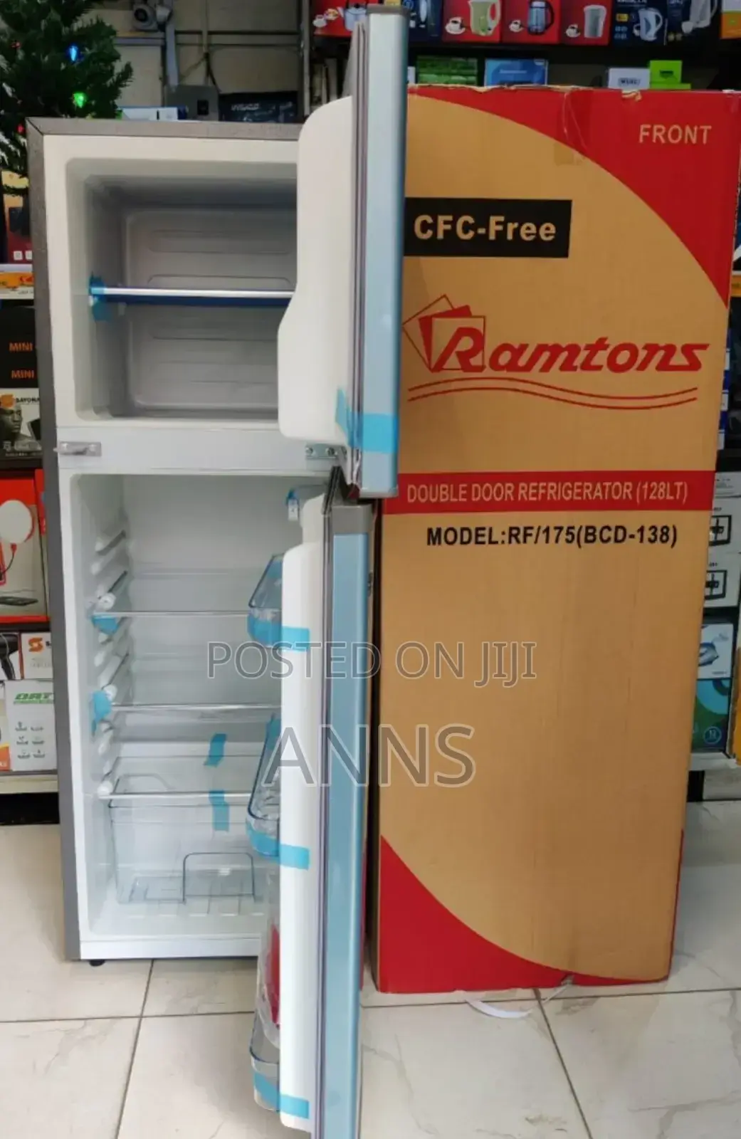 Ramtons 138L ~ Double Door Refrigerator