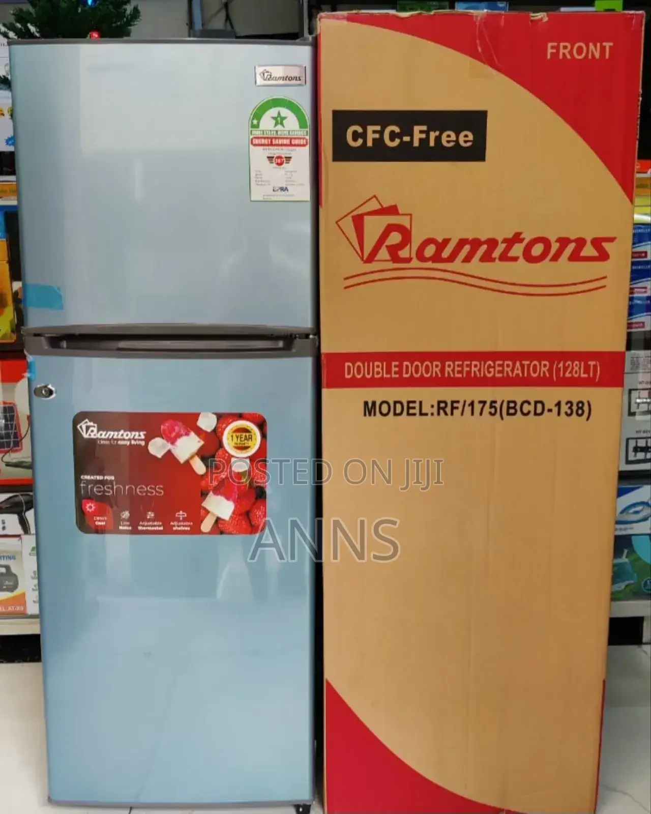 Ramtons RF/175~ 138 Litres Double Door Fridge