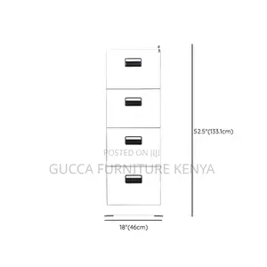Cabinets: Modern Traditional Metal Cabinet With 4-Drawers