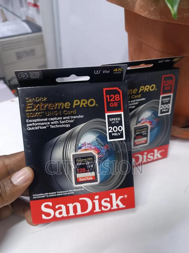 Sandisk Extreme Pro Sdxc Uhs-i With Adapter 128gb 200 Read