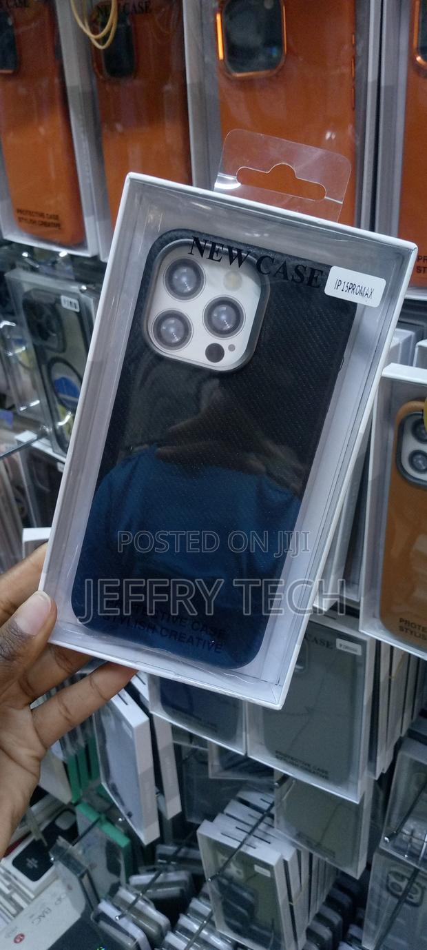 Phone Case for Apple iPhone 1 Pro Max, Carbon Fiber-Black - thumbnail 3