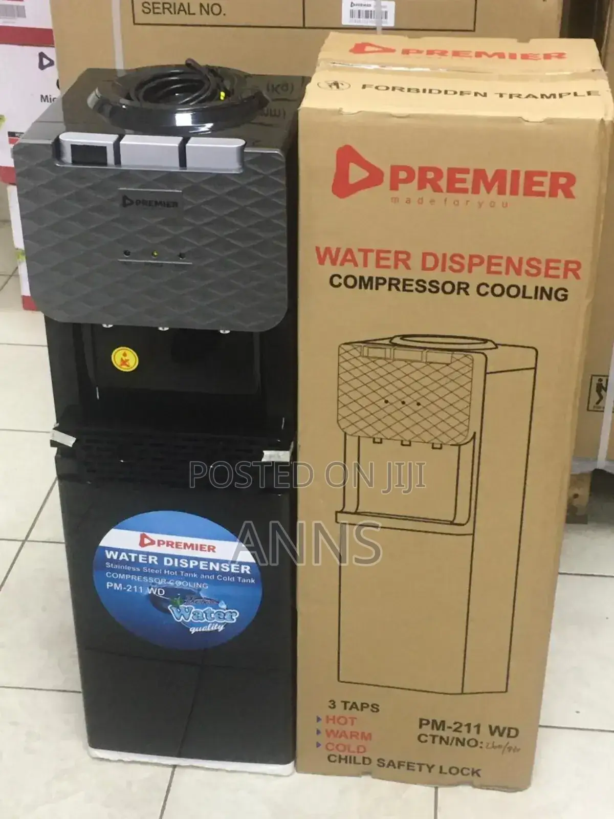 Premier Hot Cold Water Dispenser With Compressor