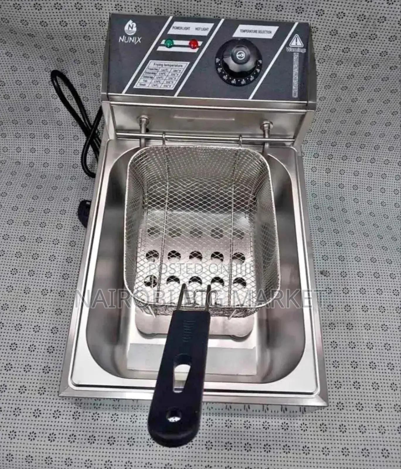 Deep-Fryer-Nunix-Single-Electric-Deep-Fryer-6litres