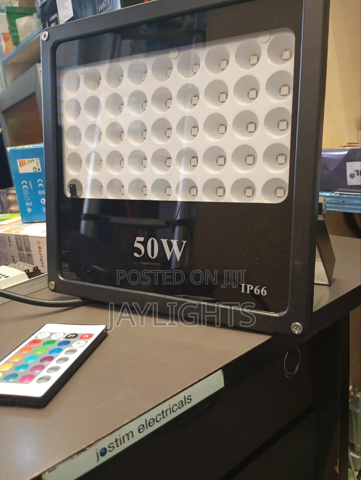 50W RGB Colour Changing Flood Light Remote Control