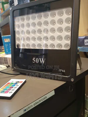 50W RGB Colour Changing Flood Light Remote Control