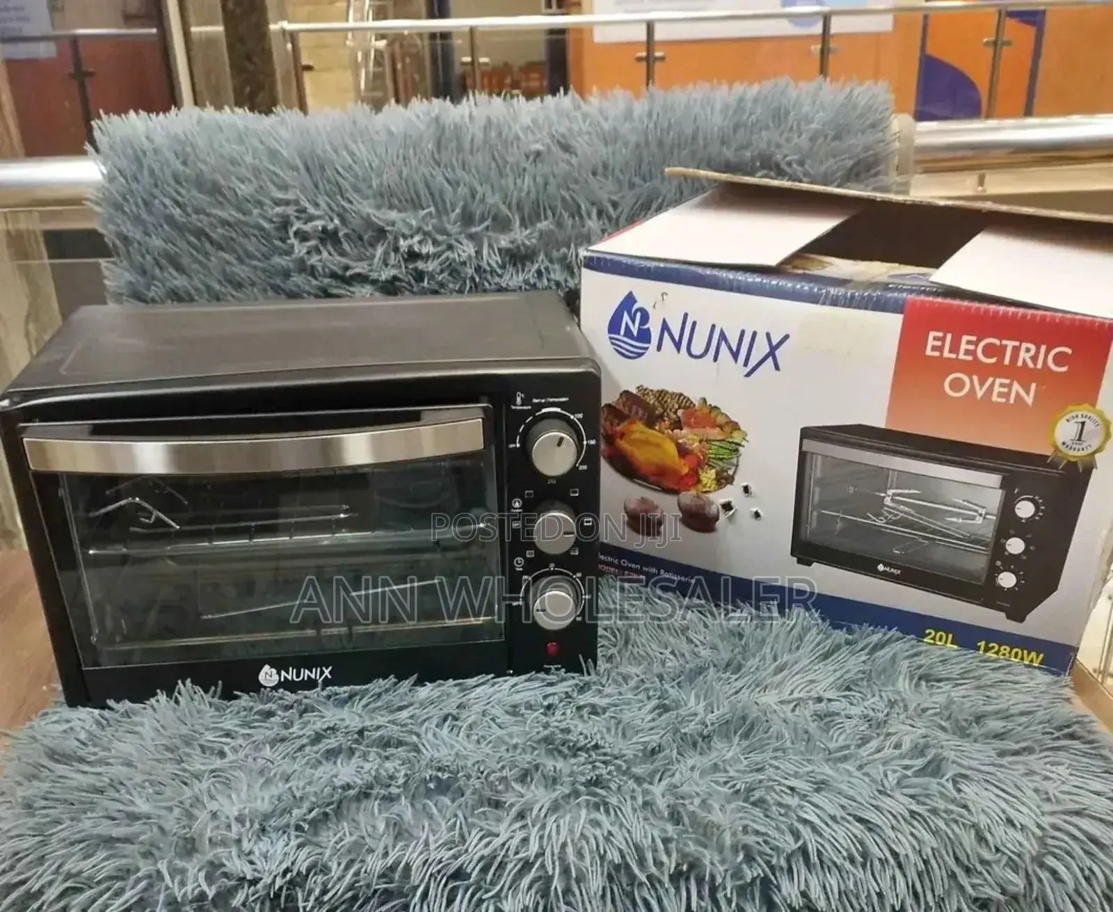 Nunix-20-Litres-Electric-Oven-With-Grill-3-Knobs-1280w