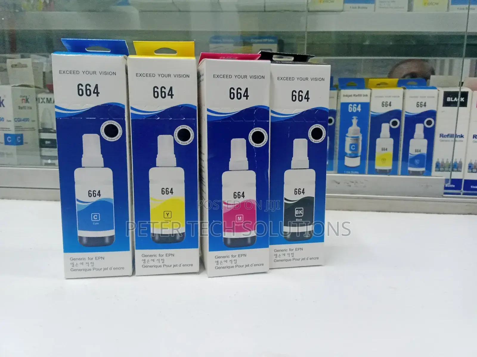 EPSON T664 Inks 4 Colors Available