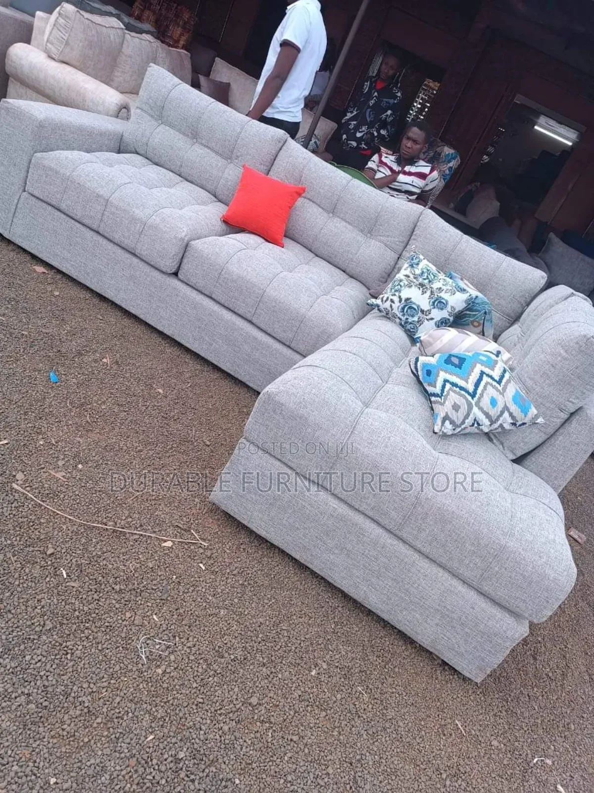 6 Seater Coach Throw Pillow and Footrest