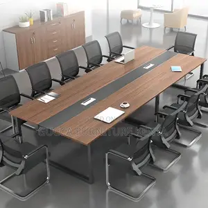 Office Tables:8-10 Seater Coffee Wood Office Boardroom Table