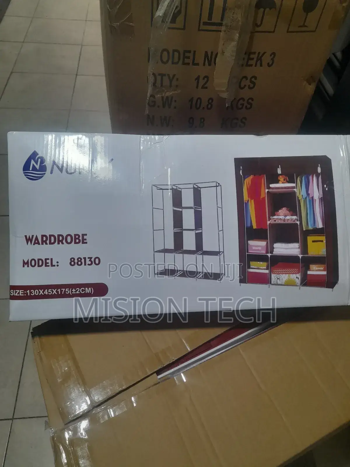 3 Column Metallic Wardrobes