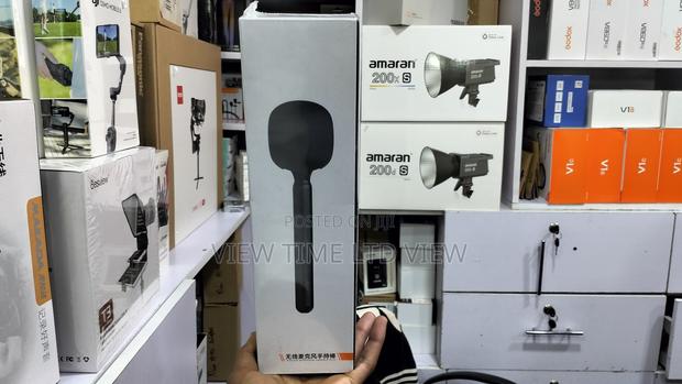 Microphone Handheld Holder Mic Adaptor Interview With Foam - thumbnail 2