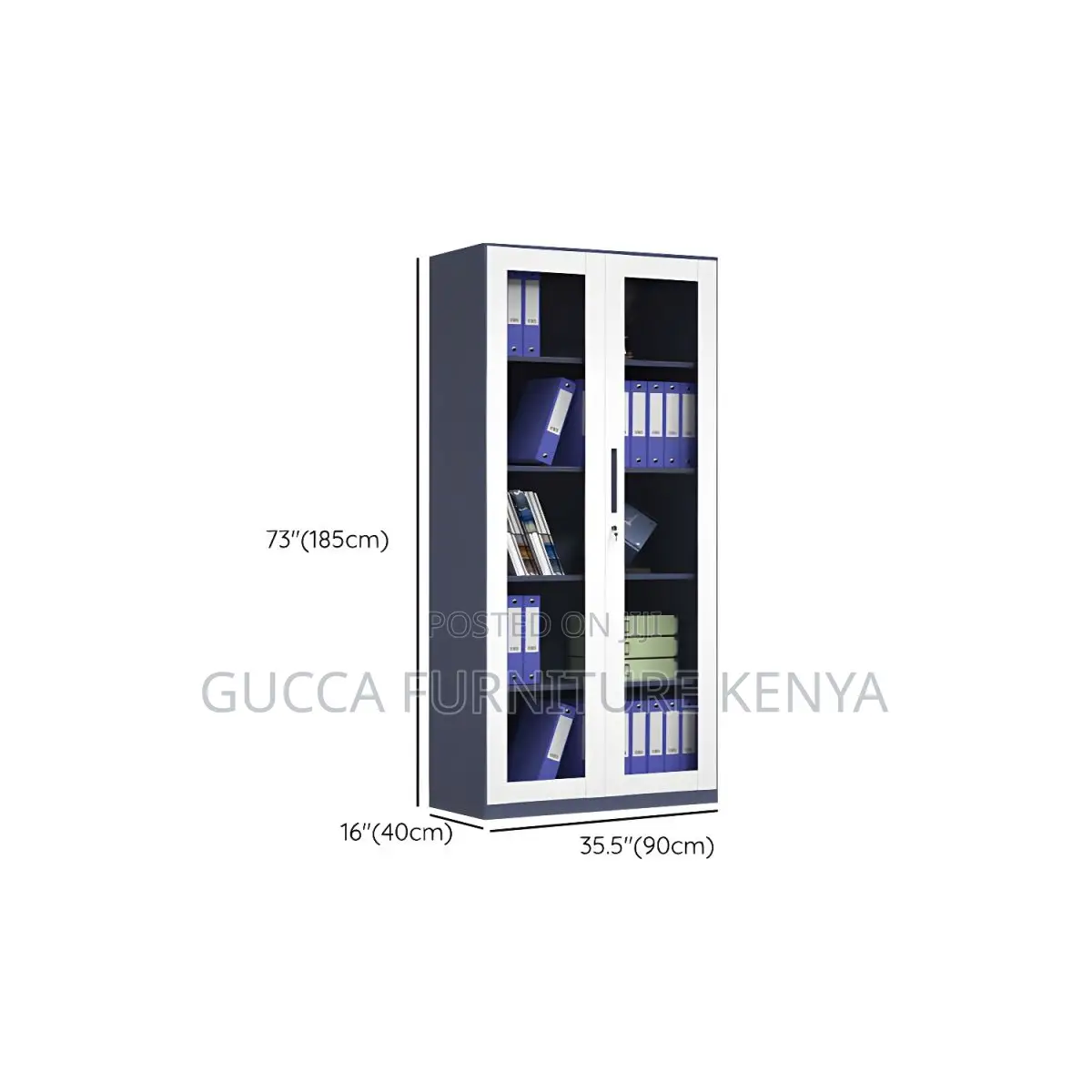 Cabinets: Full Glass Door Storage Steel File Cabinet