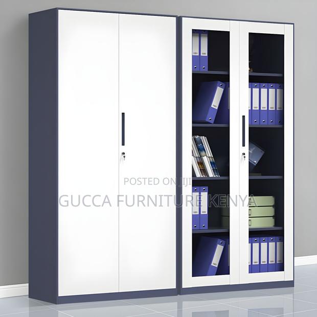 Cabinets: Full Glass Door Storage Steel File Cabinet - thumbnail 3