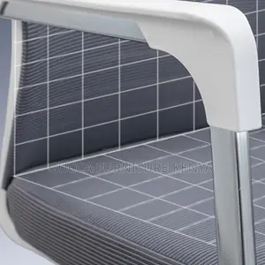 Office Chairs:Chrome Base Midnight Black Mesh Office Chair