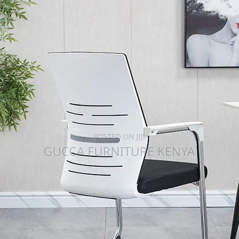 Office Chairs:Chrome Base Midnight Black Mesh Office Chair