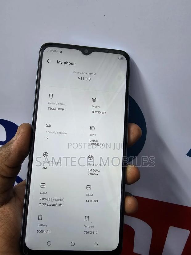 Tecno Pop 7 64 GB Blue - thumbnail 5