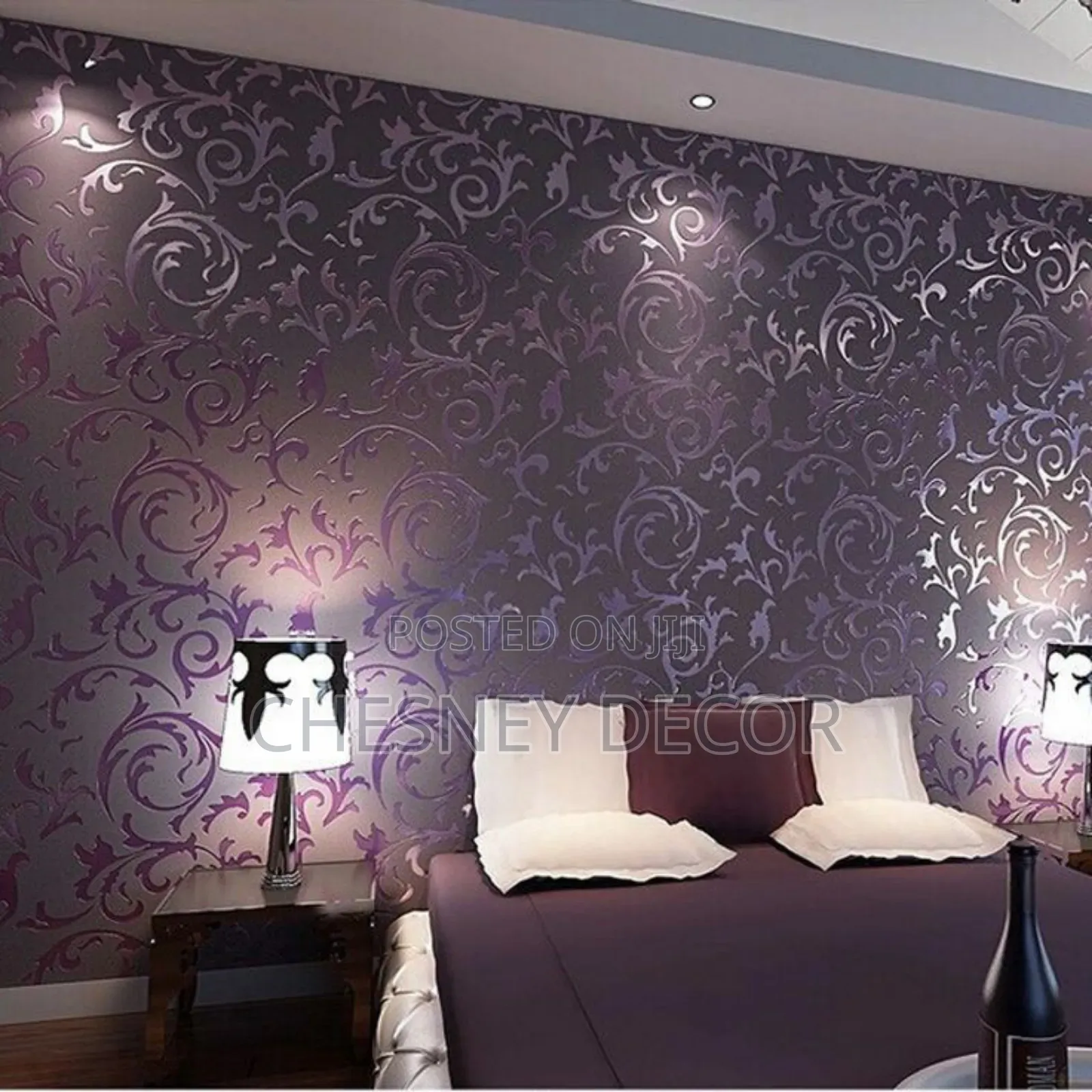 Embossed Background Bedroom