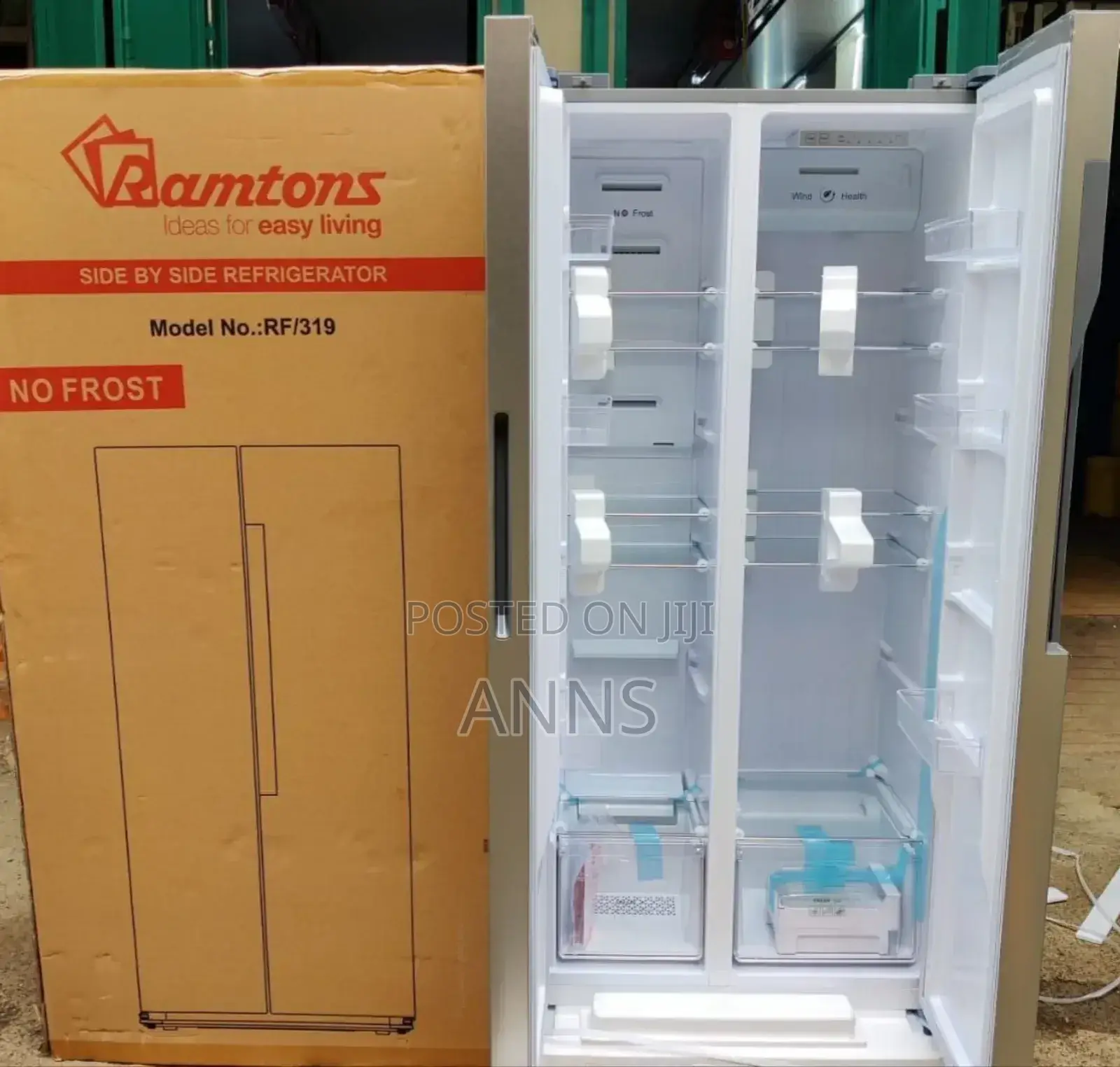 Ramtons Side by Side 430L No Frost Refrigerator