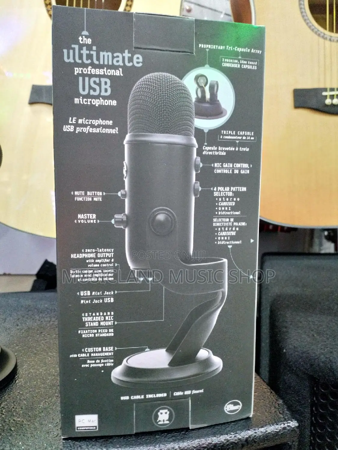 Blue Yeti USB Mic For Recording And Streaming On PC And Mac,