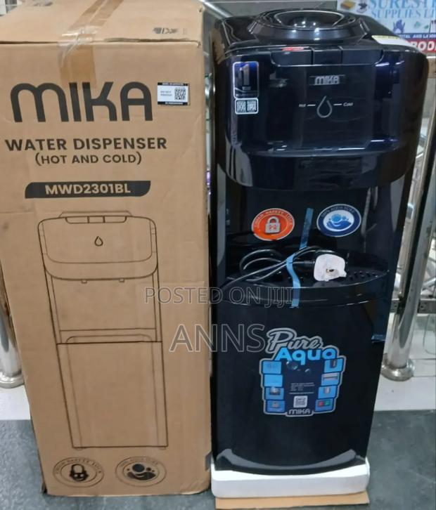 Mika 2 Tap Hot Cold Dispenser- Black