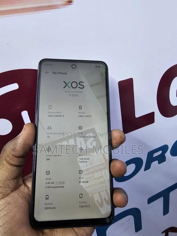 Infinix Smart 8 64 GB Gray - thumbnail 4