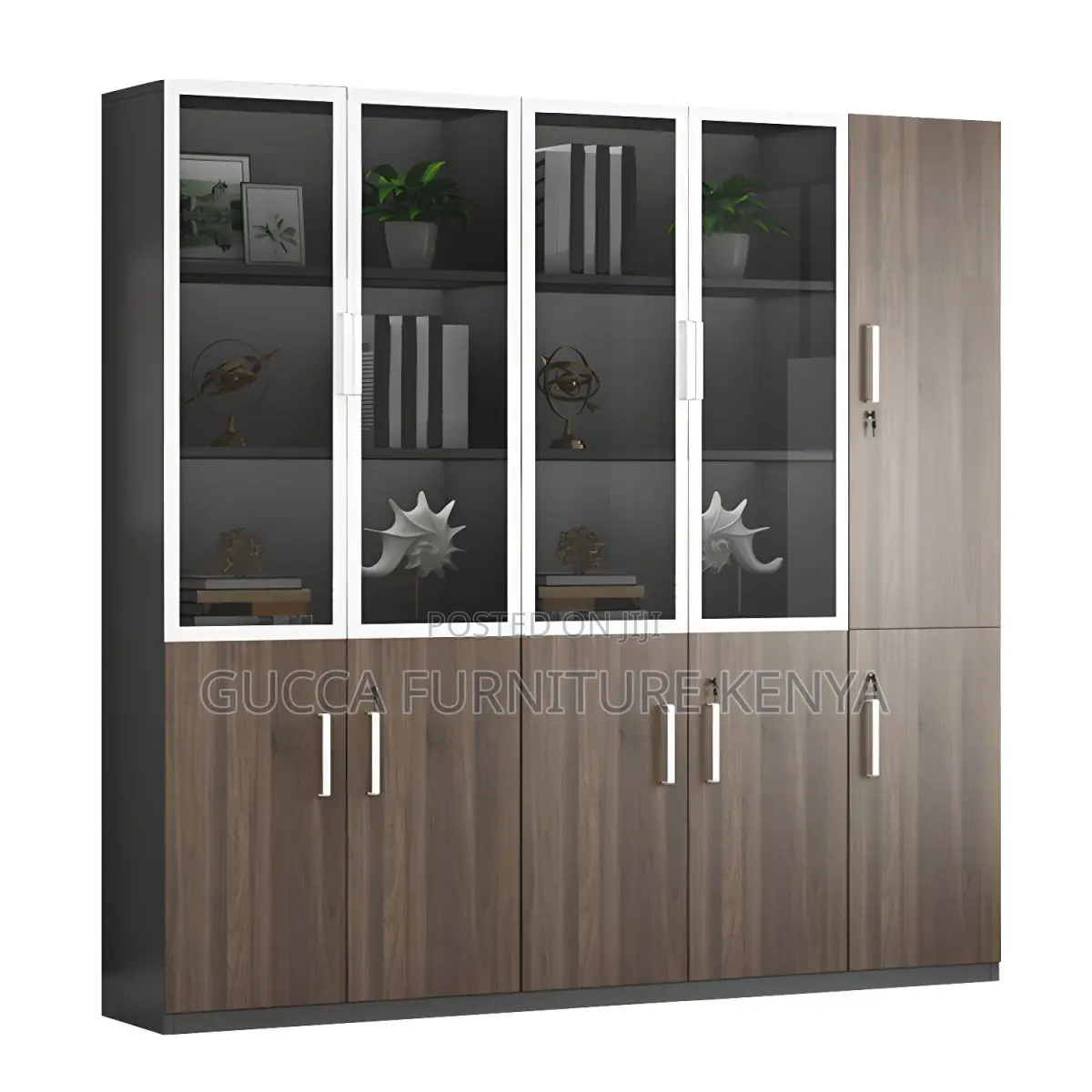 Cabinets:3-Door File Cabinet With Lock for Home or Office