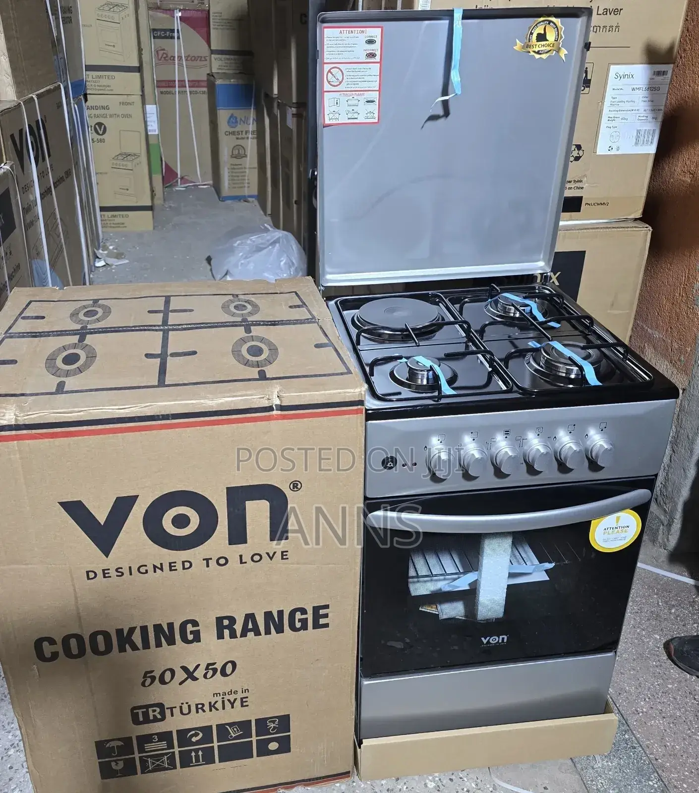 Von 3+1 Free Standing 50/60 Best Cooker