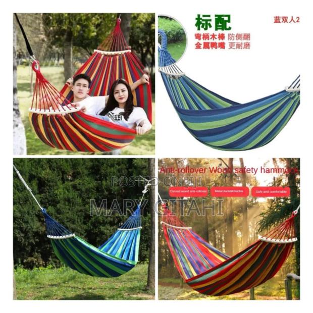 *Stripped Outdoor Hammock- - thumbnail 2